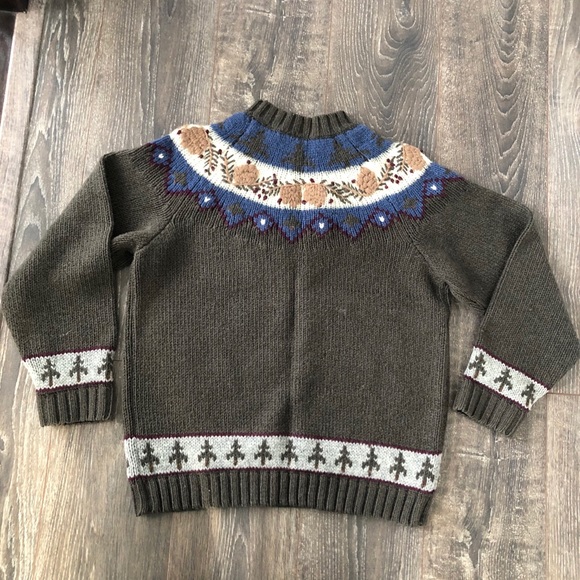 Vintage Winter Wonderland Pine Cone Sweater Medium - Picture 2 of 5